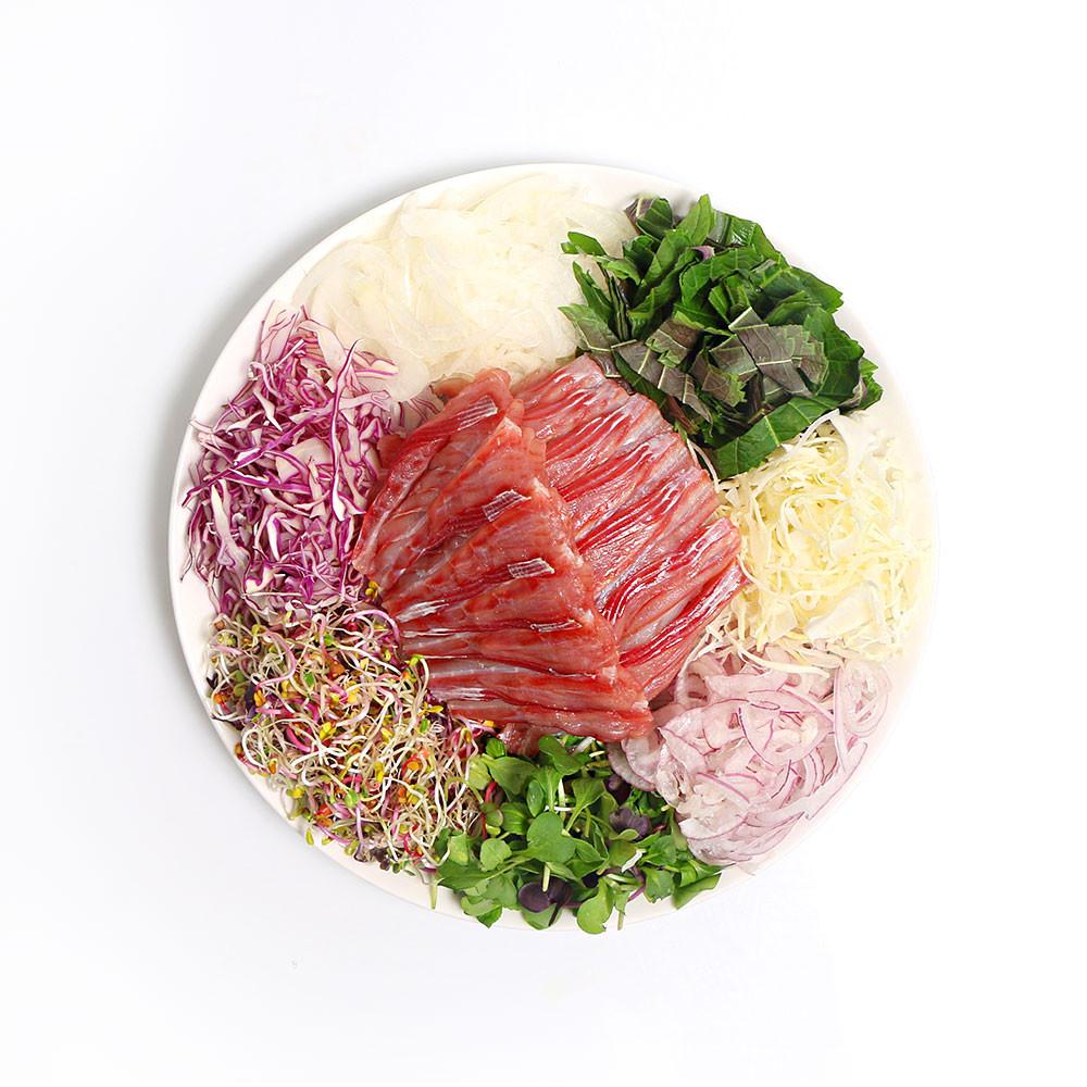 노랑가오리회 야채세트 (2인분, 300g) 노랑가오리 애 홍어