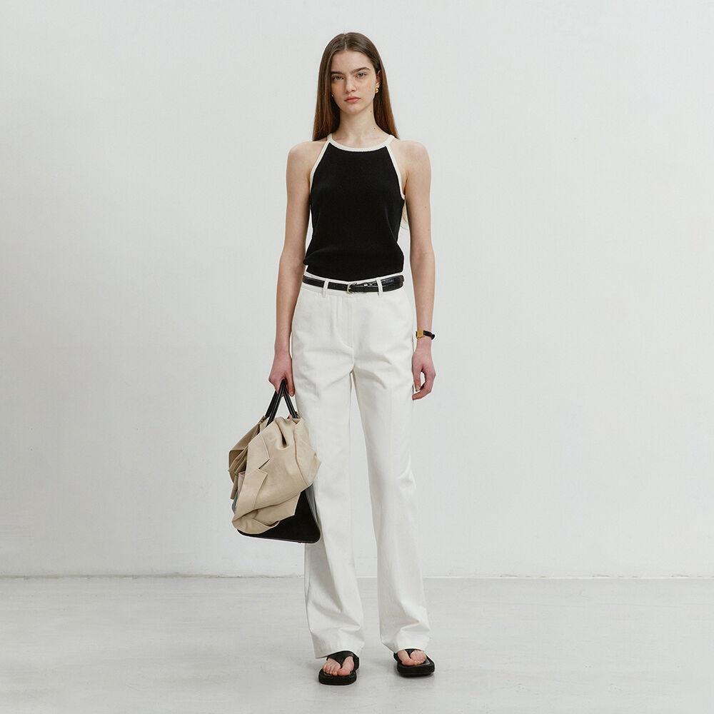 SUMMER SOFT CHINO SLACKS WHITE_UDPA4B222WT