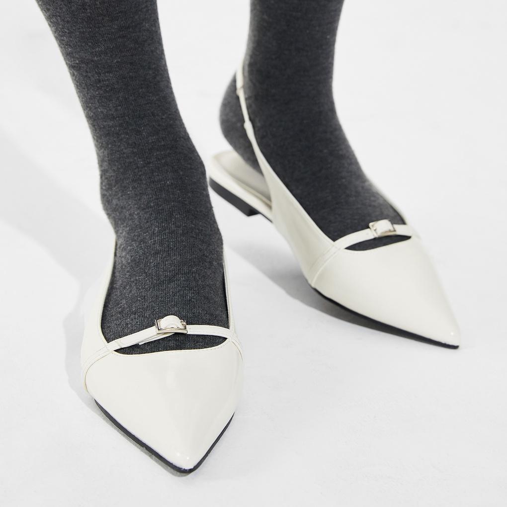 스틸레토 플랫 슬링백_MIAGPF305B