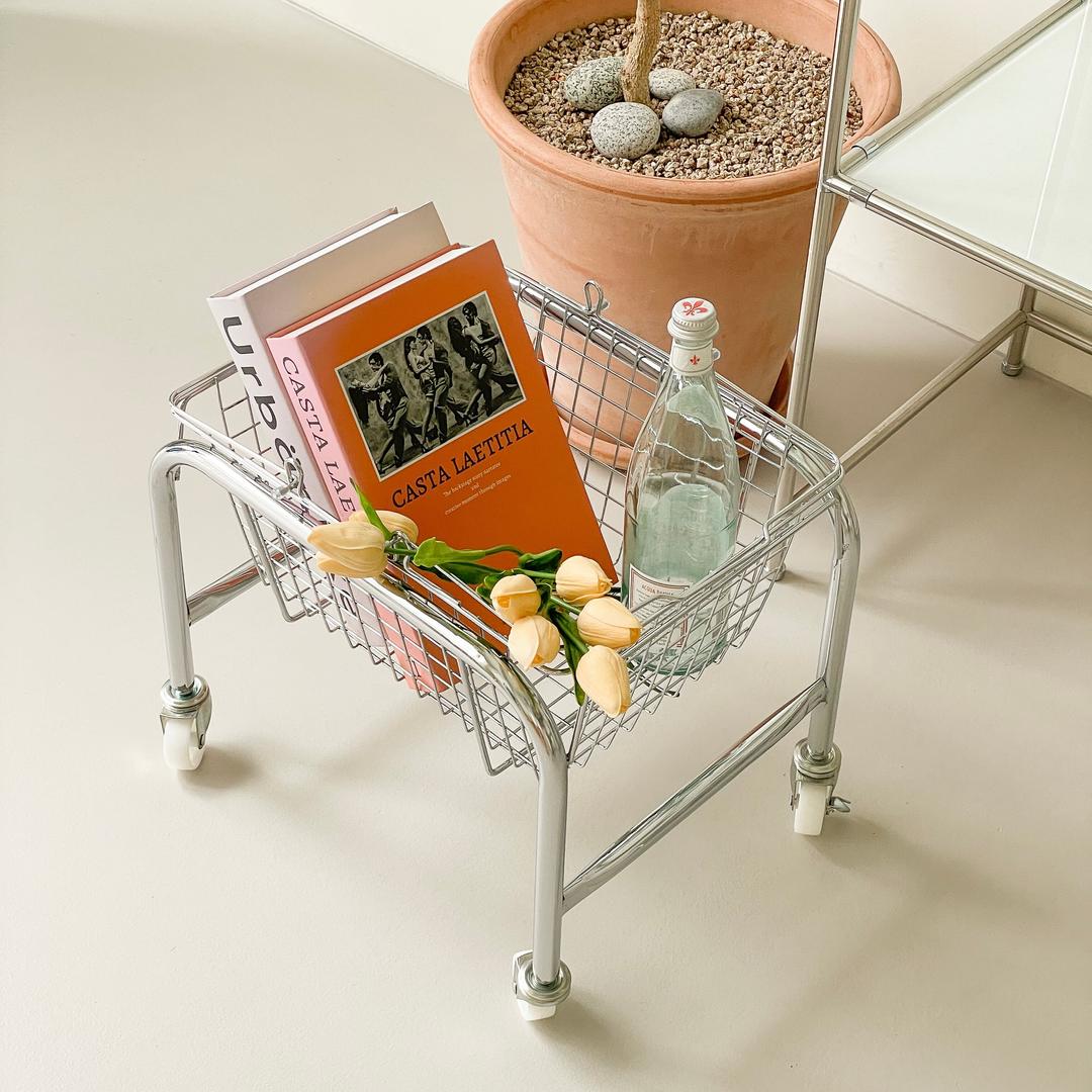Stainless Basket Detachable Trolley