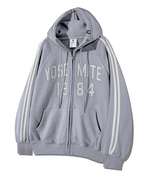 YOSEMITE 래글런 트랙 후드집업 GHZ-276_스톤그레이