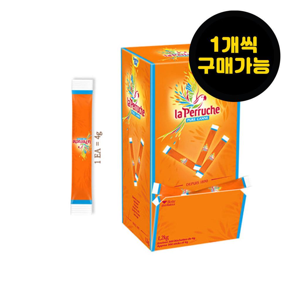 라빠르쉐 앵무새 브라운 설탕 4g 1개 일회용소스 소포장 캠핑용 여행용 조미료 간편식품