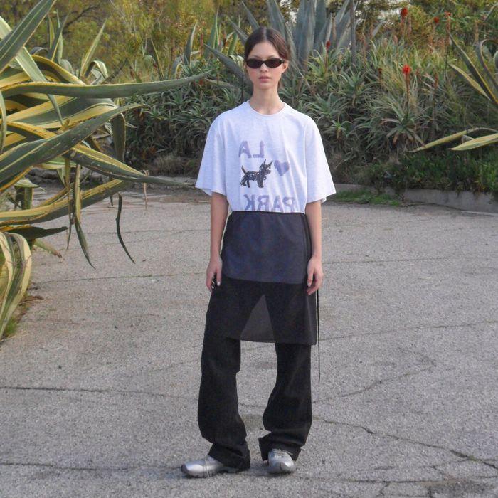 LOVE PARK T-SHIRT_LIGHT MELANGE GREY_LC251TS14LG