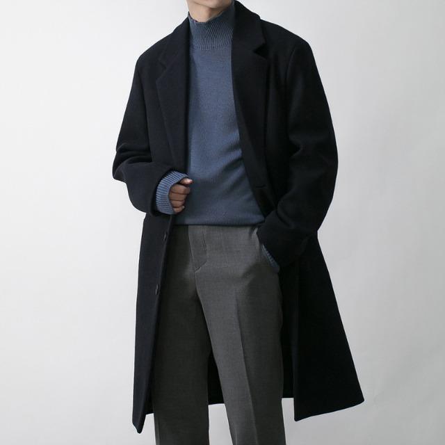 [SALE 50%]아이다큐 캐시미어 오버 싱글 코트 (8Color)