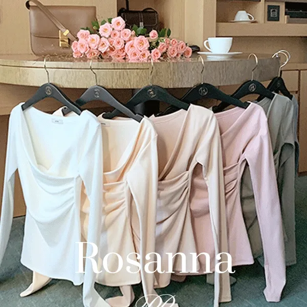 [모델픽🫶🏻][뉴컬러🌸추가][모델전색상소장] 단독) 로잔나 여리핏 랩 실루엣 워머탑 티 - 7color