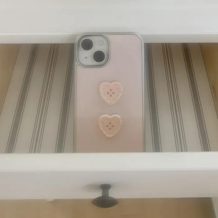 Pink Dot Button Case