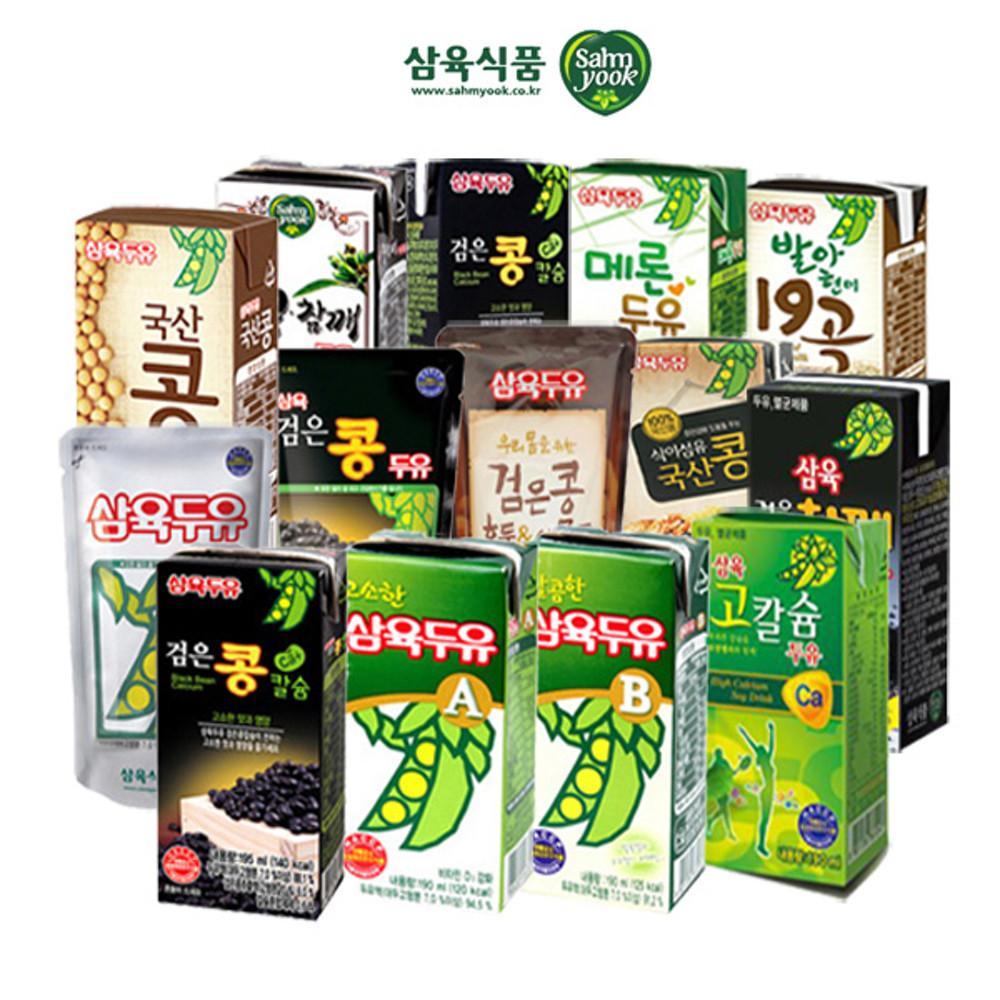 삼육두유 검은콩칼슘, 호두와아몬드, 검은참깨, 발아현미, 미숫가루파우치 외 48팩 모음