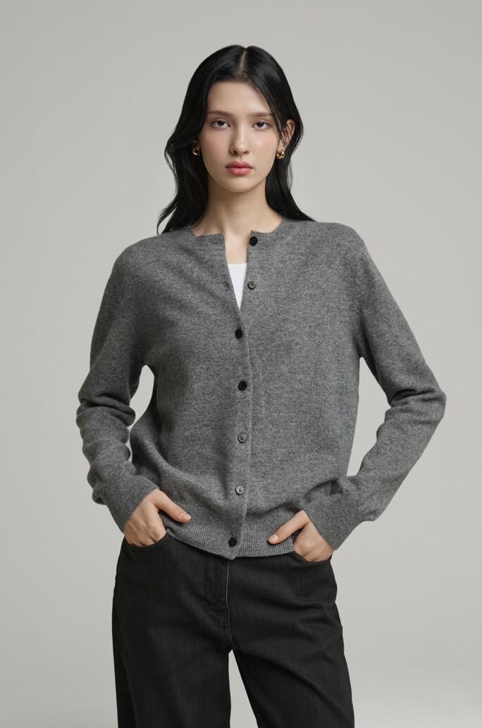 [DKNY] 캐시미어 베이직 가디건