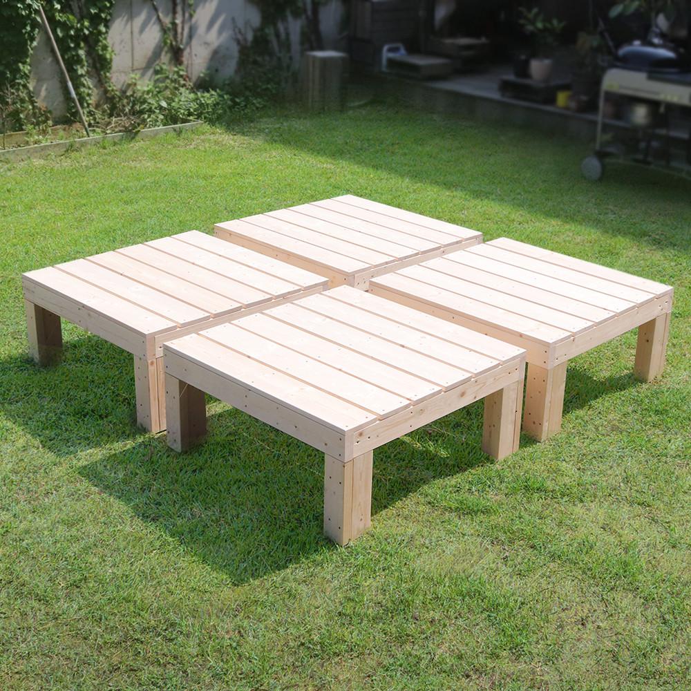 원목 야외 테이블 미니 평상 특대형 모듈 가구 오두막