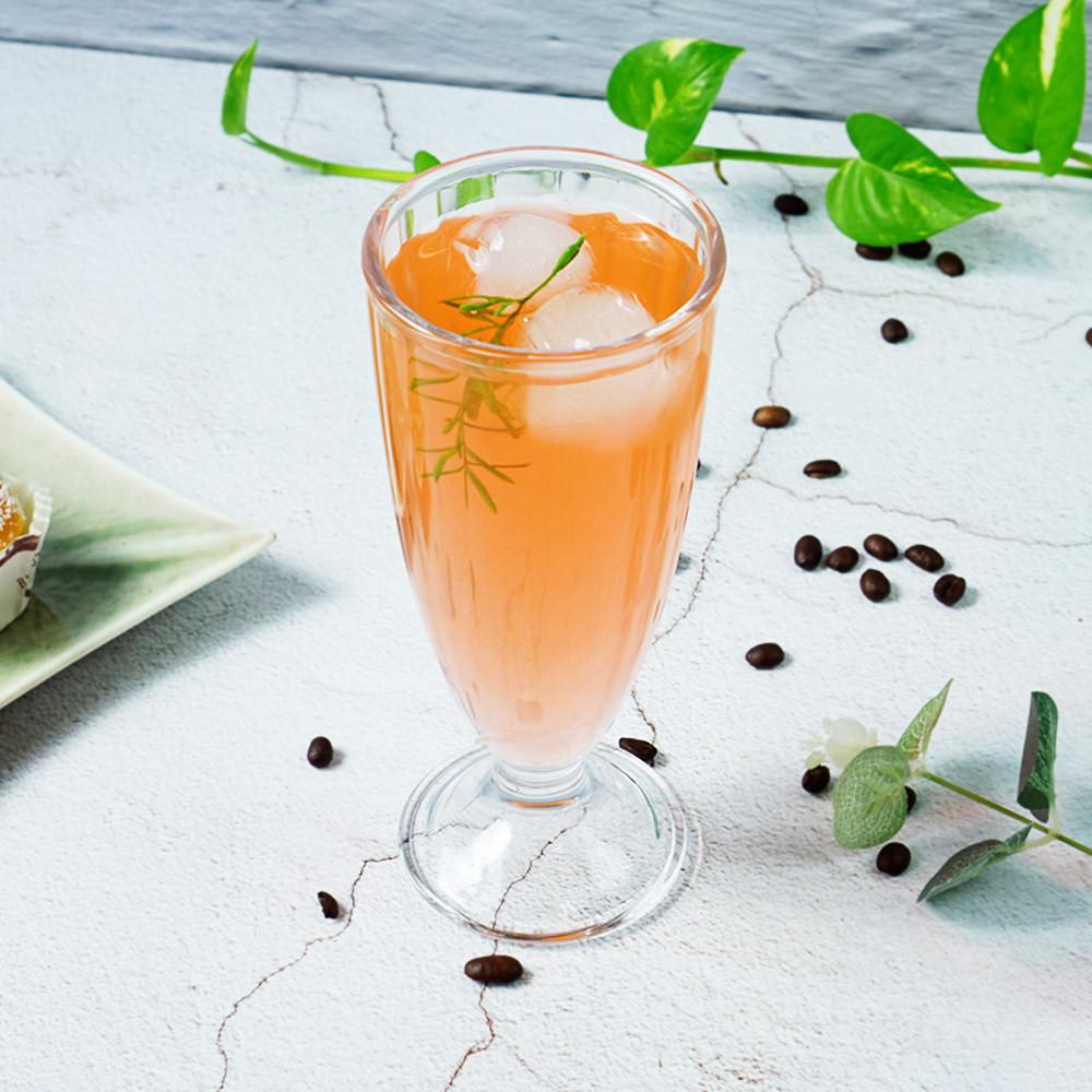 홈카페 유리컵 소다잔 스무디 쉐이크 파르페컵 아이스크림컵 342ml