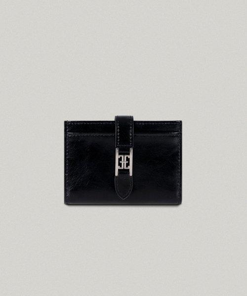 CLASSIC LOGO CARD WALLET IN BLACK
