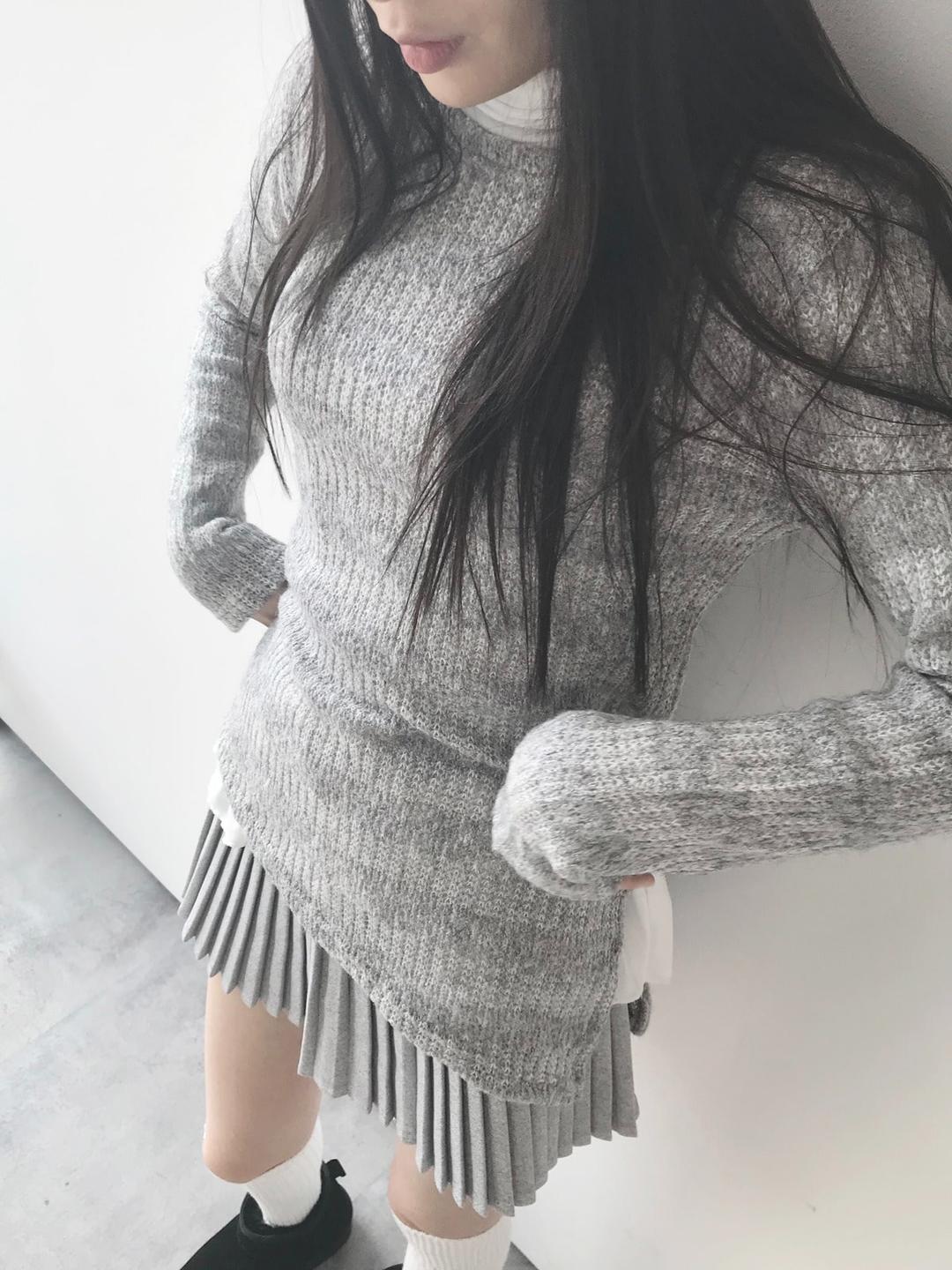 slit unbalan knit (2c)