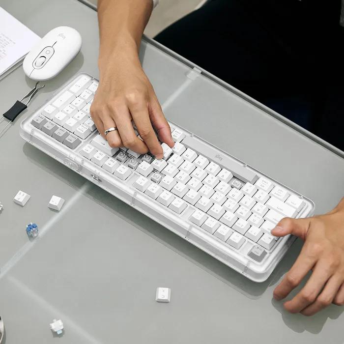 로지텍 코리아 ALTO KEYS K98M 블루투스 무선 기계식 키보드 오프화이트