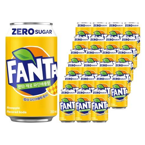 환타 제로 파인애플향, 350ml, 24개 - 환타/써니텐 | 쿠팡
