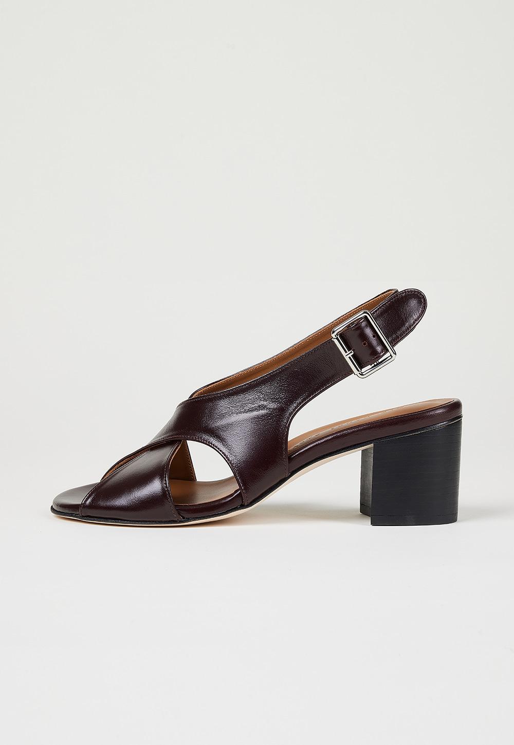 Joan Block Heel Sandal - Mogano