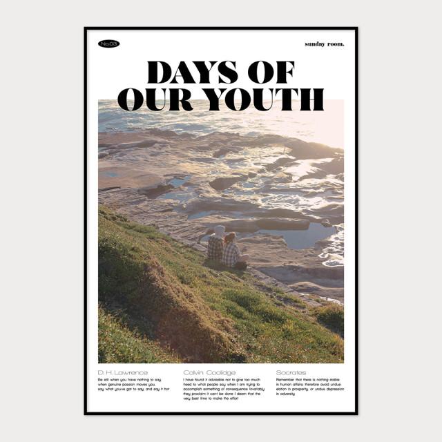 OUR YOUTH 카페 감성 거실 인테리어 포스터