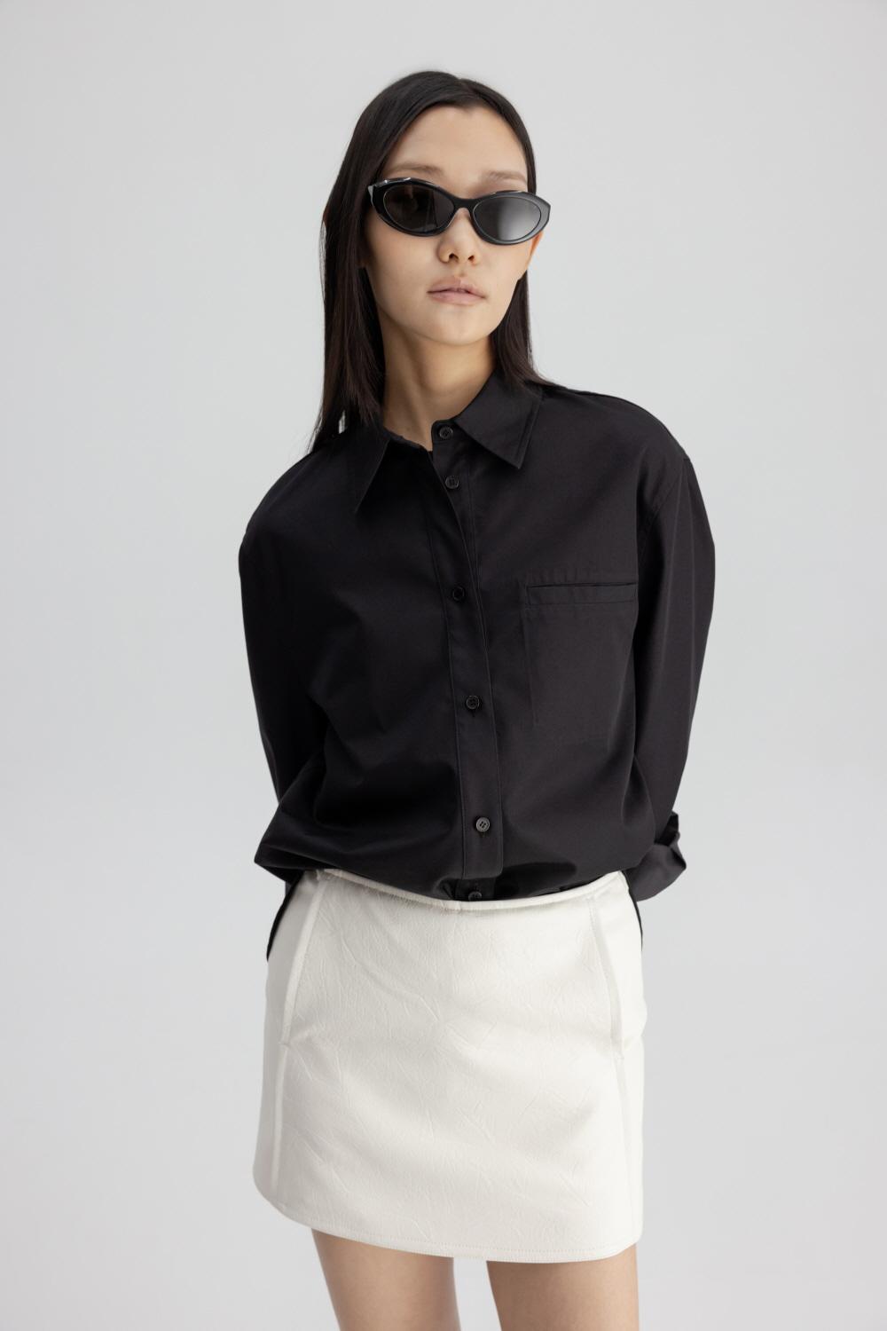 STRUCTURED POCKET SHIRT (BLACK)
