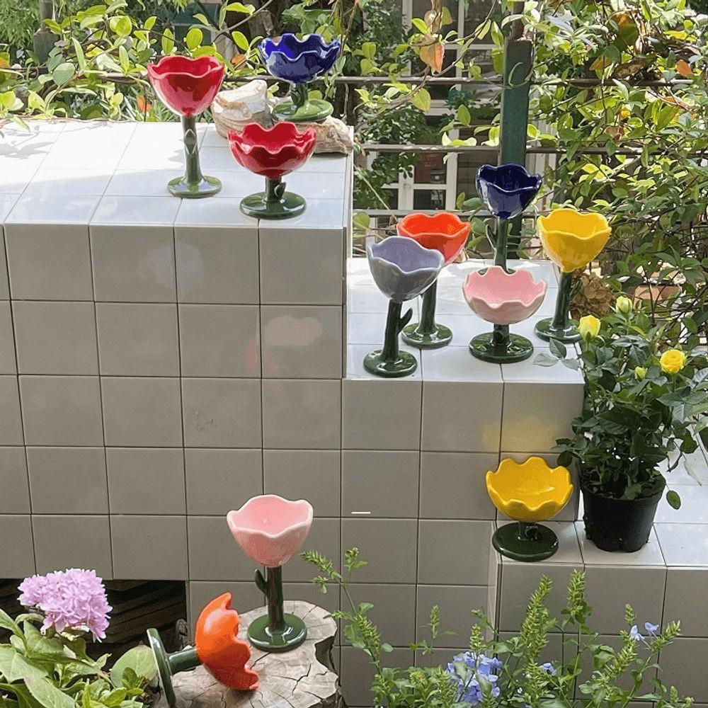 프렌치 플라워 디저트볼 요거트볼 아이스크림볼