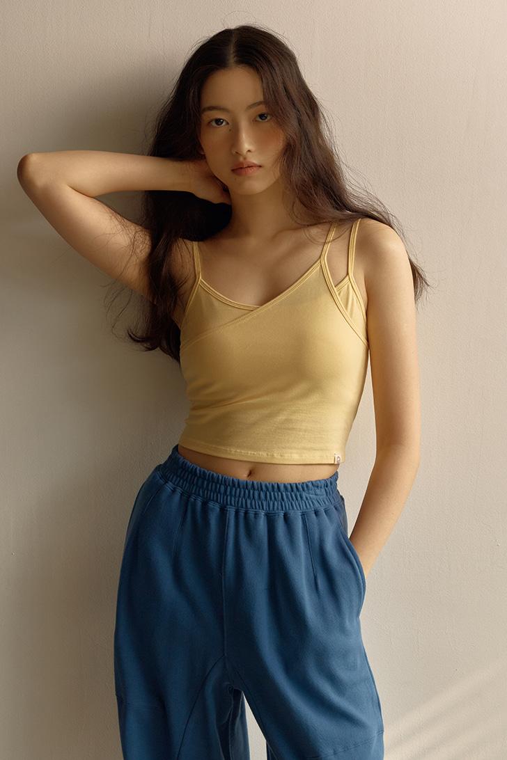 Maha Mudra Crop Tank (Limeade)