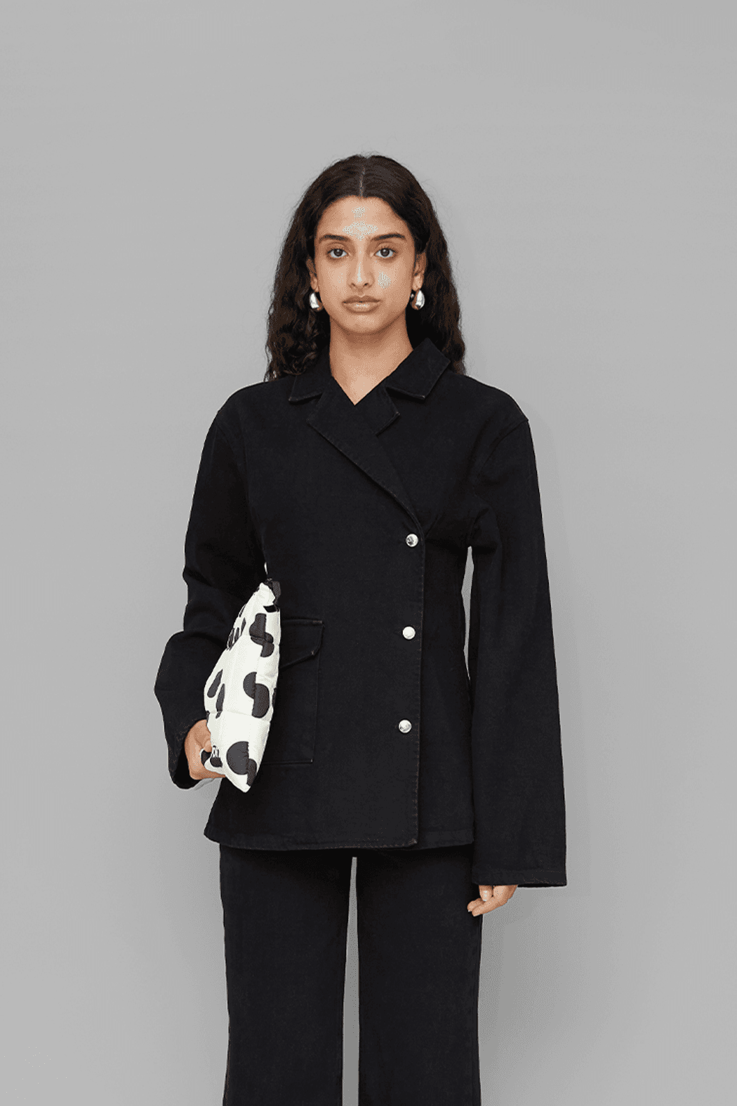 VICTORIA DENIM BLAZER - XS