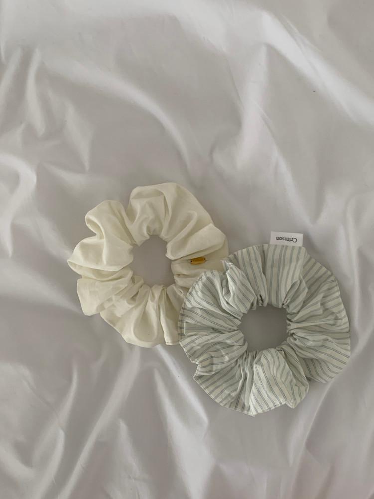 crimson made 크림 코튼 바이오 펜던트 스크런치 (크림)