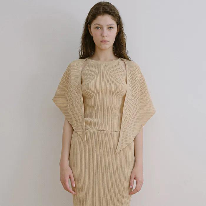 [3rd]_Ally pleats knit scarf(3color)