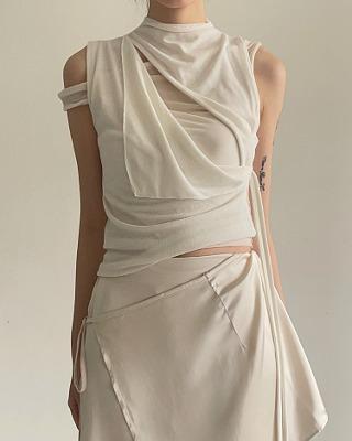 troi cut out sleeveless (3color)