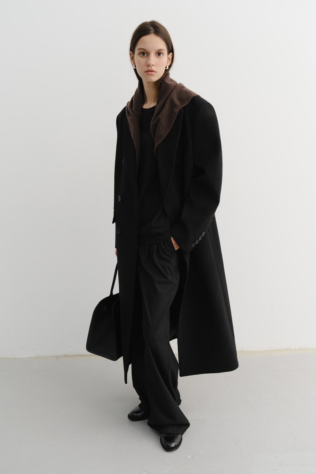 던스트 UNISEX TAILORED DOUBLE-BREASTED CASHMERE COAT