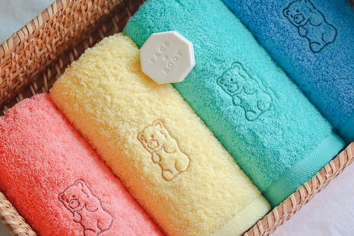 젤리 호텔수건 40수 코마사 200g 4장 선물세트