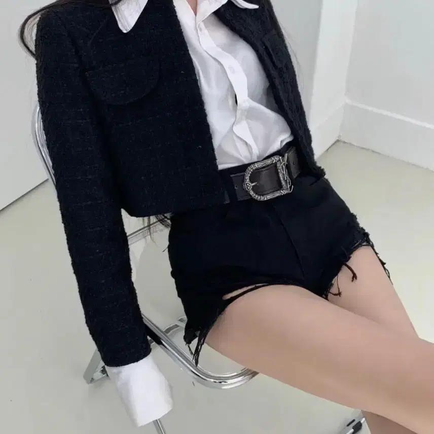 비앤프롬 트위드 자켓