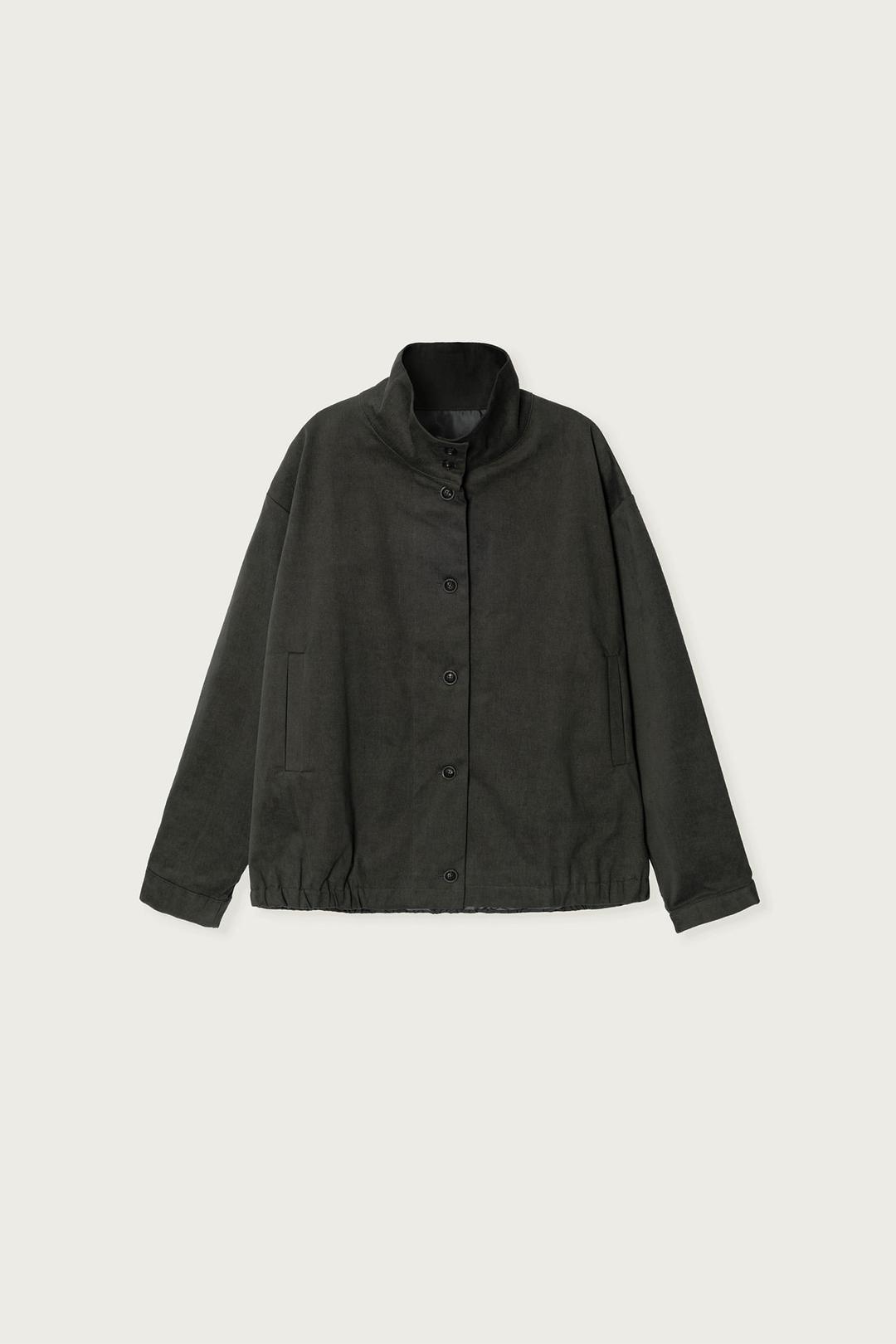 HIGH-NECK JACKET DARK MOON