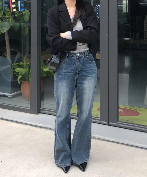 Signature Semi Flared Jeans DCWPT002BlueB