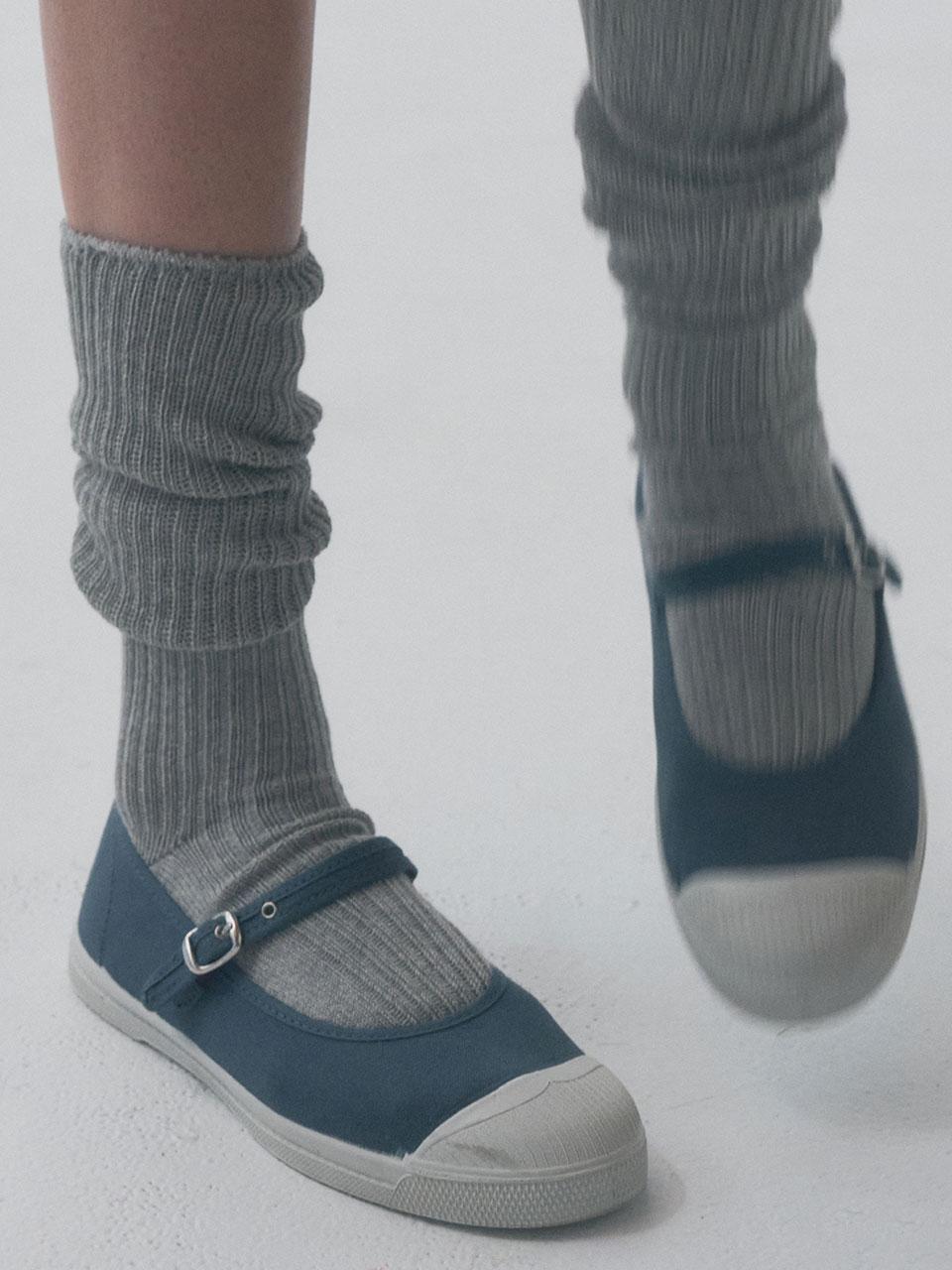 BABIES MARY JANE - GREY BLUE