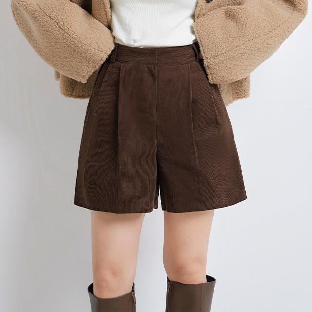 [MADE] 코튼100% 코듀로이 핀턱 4부 반바지 PI09B3 캐쥬얼/데일리/베이직/심플/모던/여행/캠핑/데이트/나들이/봄/신상/간절기/템/룩/당일