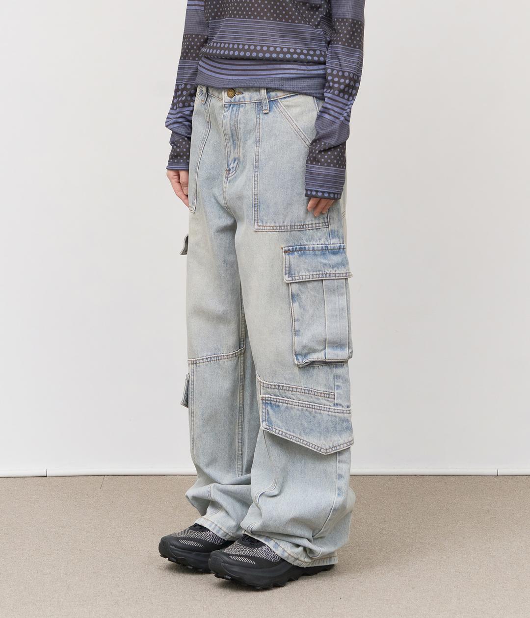 Space Cargo Denim Pants