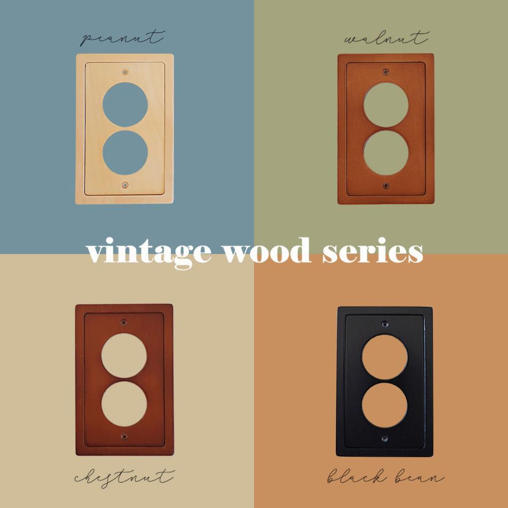 언커먼 콘센트 커버 (우드 시리즈)