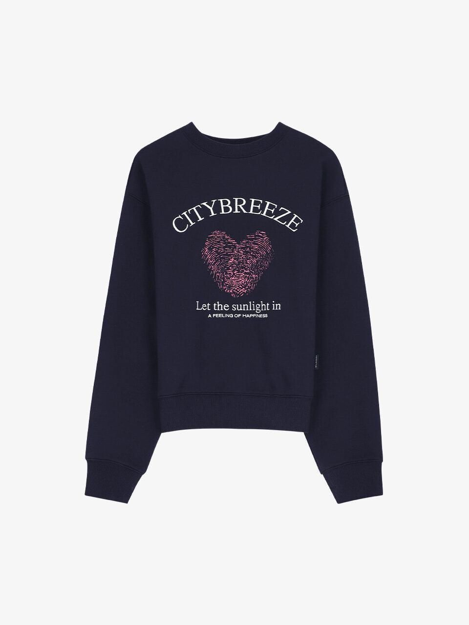 에센셜 썸그래픽 스웨트 셔츠_NAVY