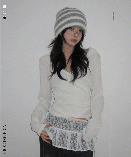 [Guaranteed fit/hip mood🖤] Kuririn wrap hoodie - 3 colors