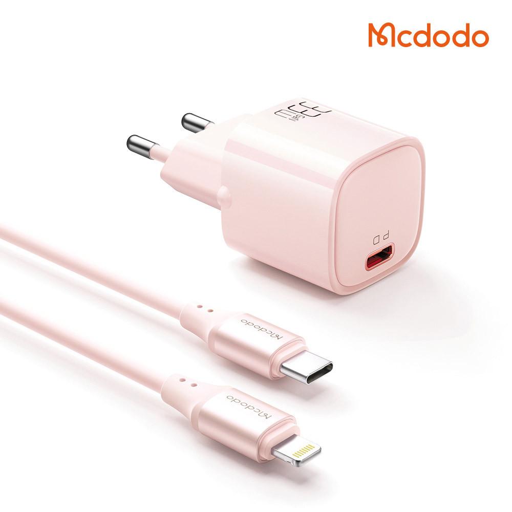 [맥도도] GaN PD3.0 PPS 33W 초고속 미니 충전기+C타입 to 8핀 케이블 CH352