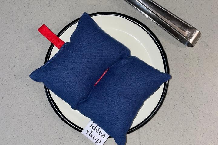 Stitch pot holder - blue 주방장갑