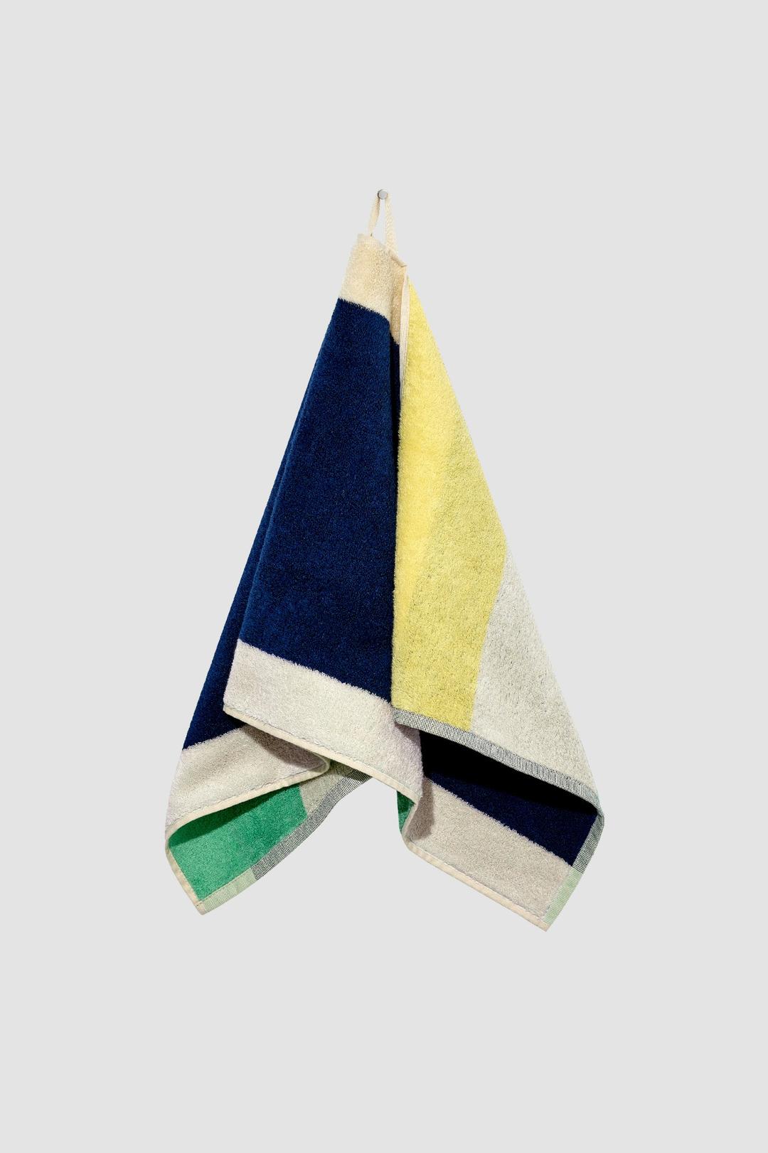 MOHS x TOWELOGIST COLOR WORK Face Towel-NAVY