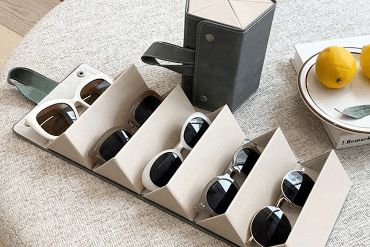 안경/선글라스 한 번에 담는 벽걸이용 접이식 수납케이스 펜타곤케이스