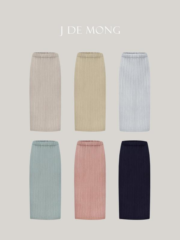 [제이드몽플리츠]미들시즌 플루아 글로우 밴딩스커트(sk)