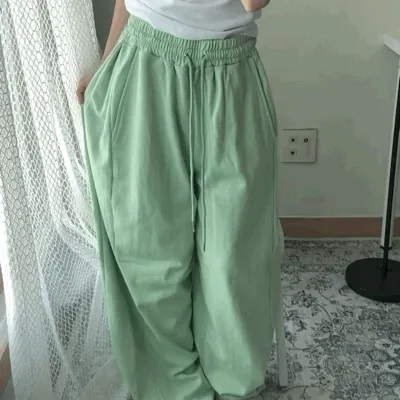 [하체커버]코튼 트레이닝 더블 롱팬츠 [빅사이즈]