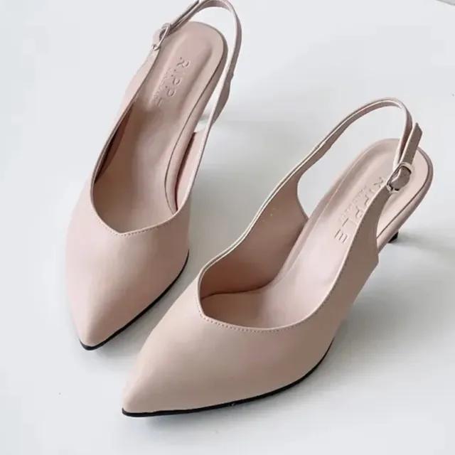 [국산]슬링백힐 스틸레토힐 7cm V컷/여신미모#예쁜 V컷