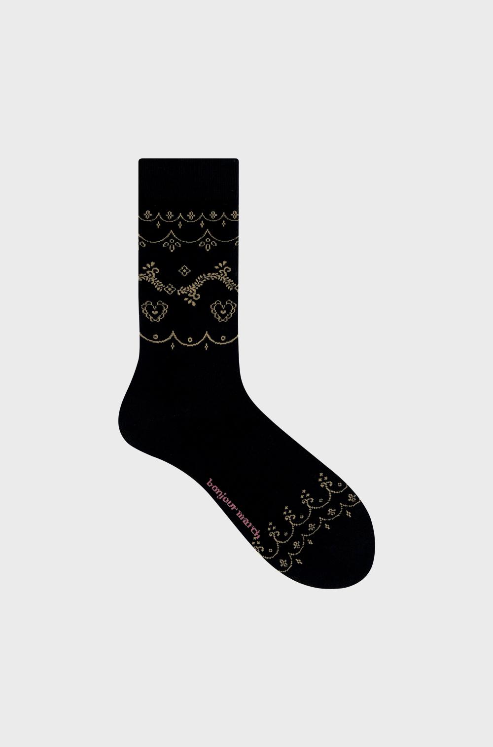 Embellish socks_black