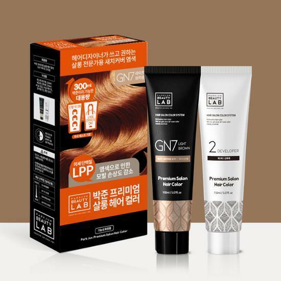 [대용량]박준뷰티랩 살롱 새치커버 염색약 라이트브라운 300ml