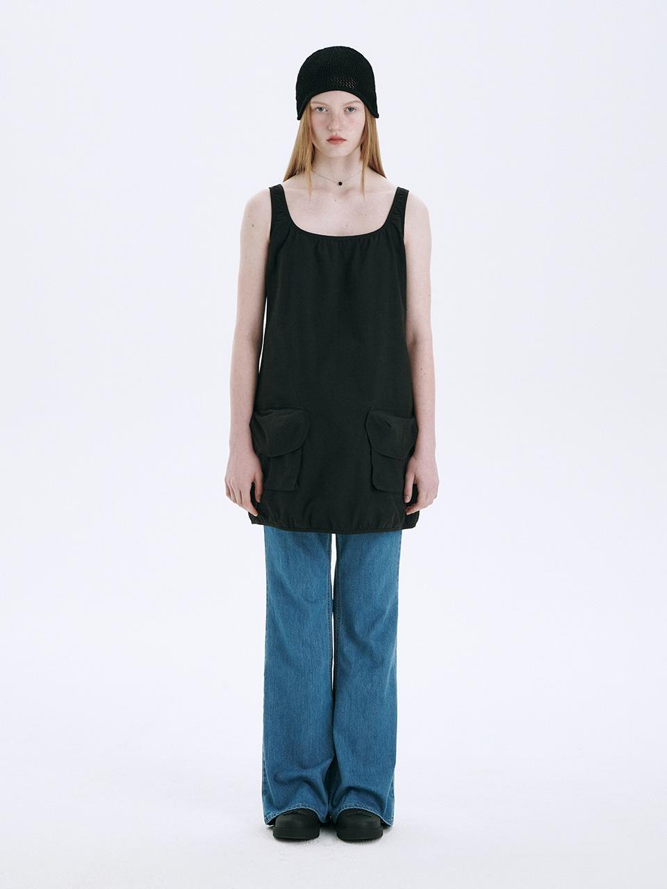 OUTPOCKET MINI DRESS_black