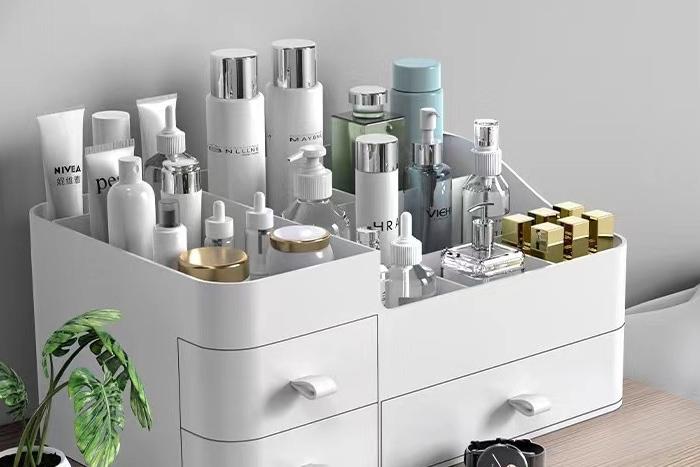 폴리스티렌 대용량 서랍형 화장품정리함 화장대 정리 메이크업 수납함