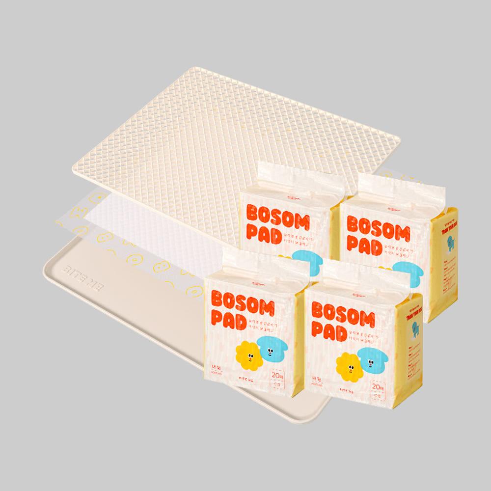 바잇미 완벽배변세트 오리지널 (배변패드+배변매트+발도장매트) 